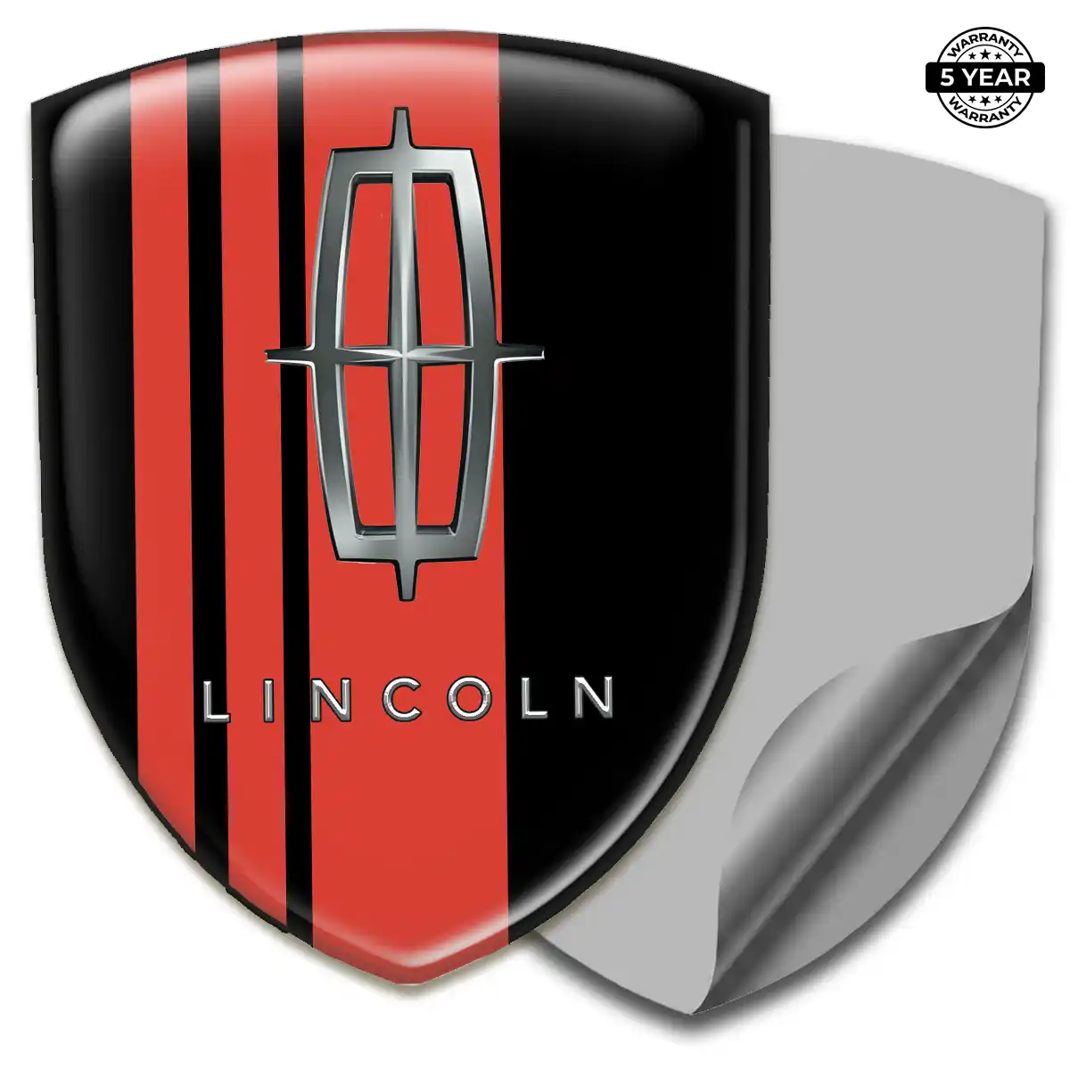 Lincoln Domed Decal Refined Design