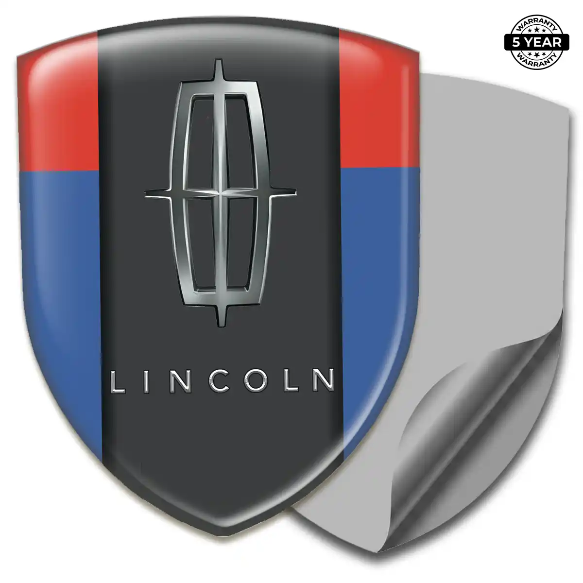 Lincoln Domed Decal Sleek Style