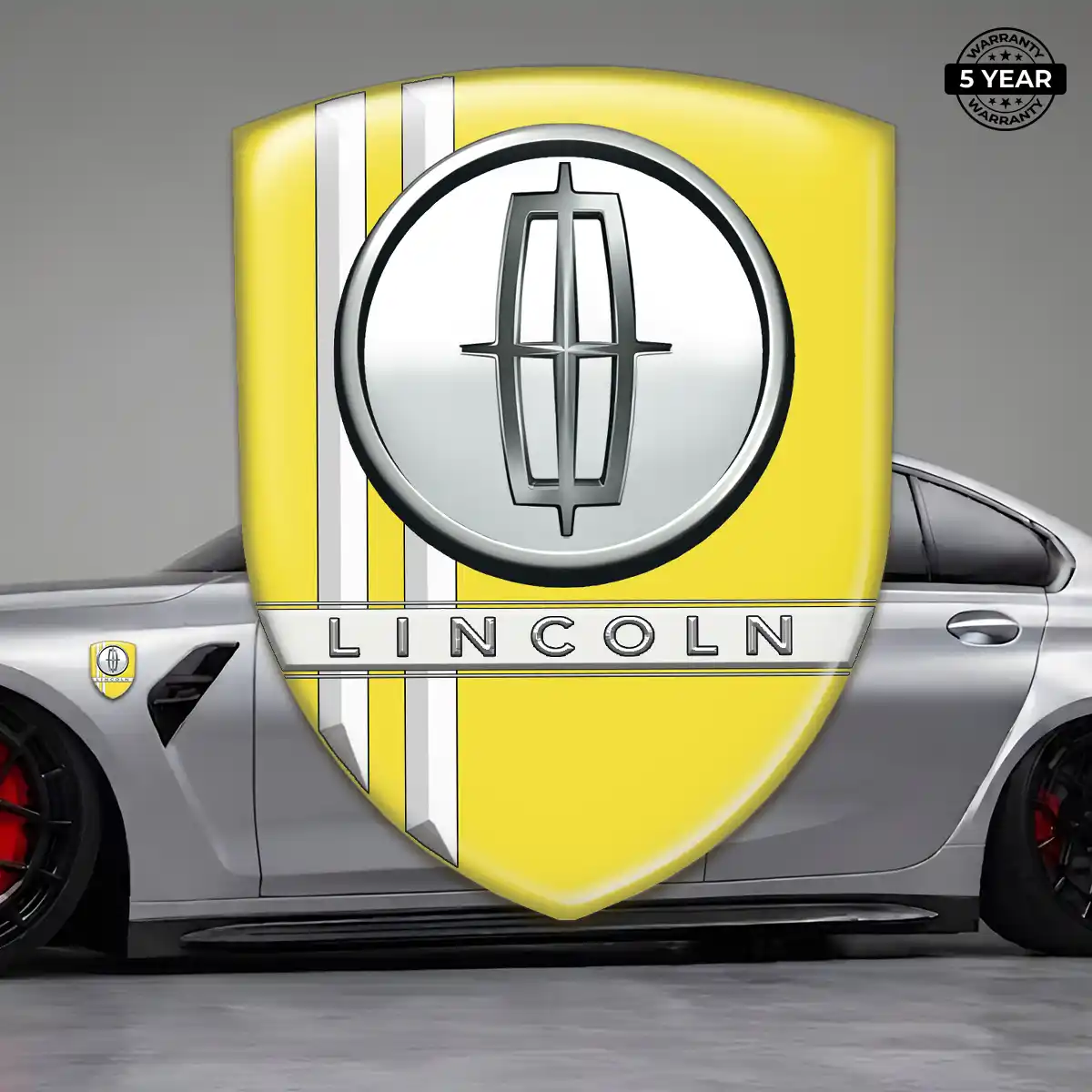 Lincoln Domed Logo Decal Refined Design