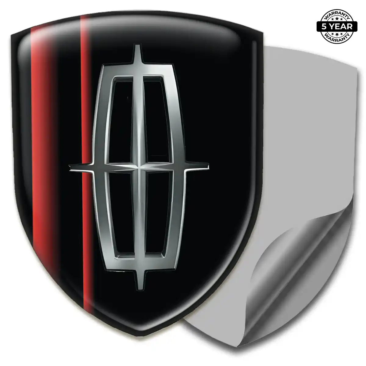 Lincoln Domed Logo Decal Sleek Style