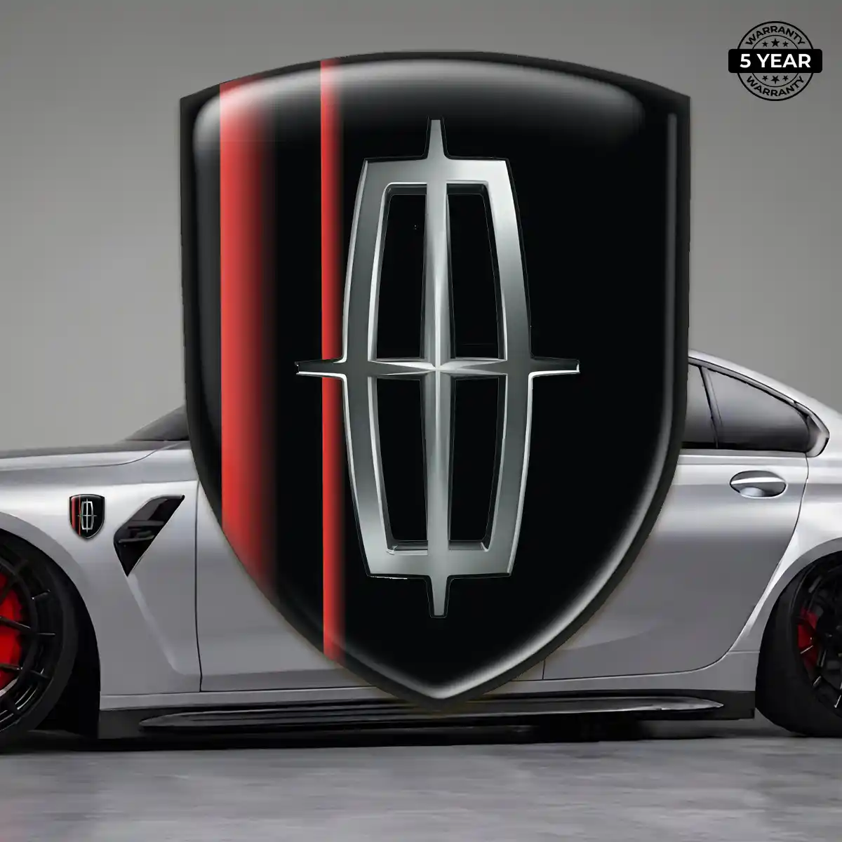 Lincoln Domed Logo Decal Sleek Style