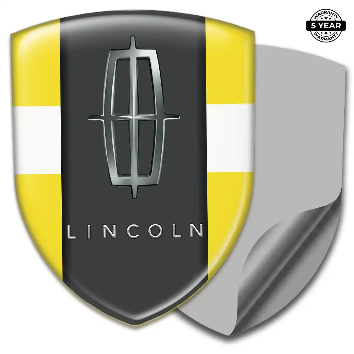Lincoln Domed Logo Sticker Elite Finish