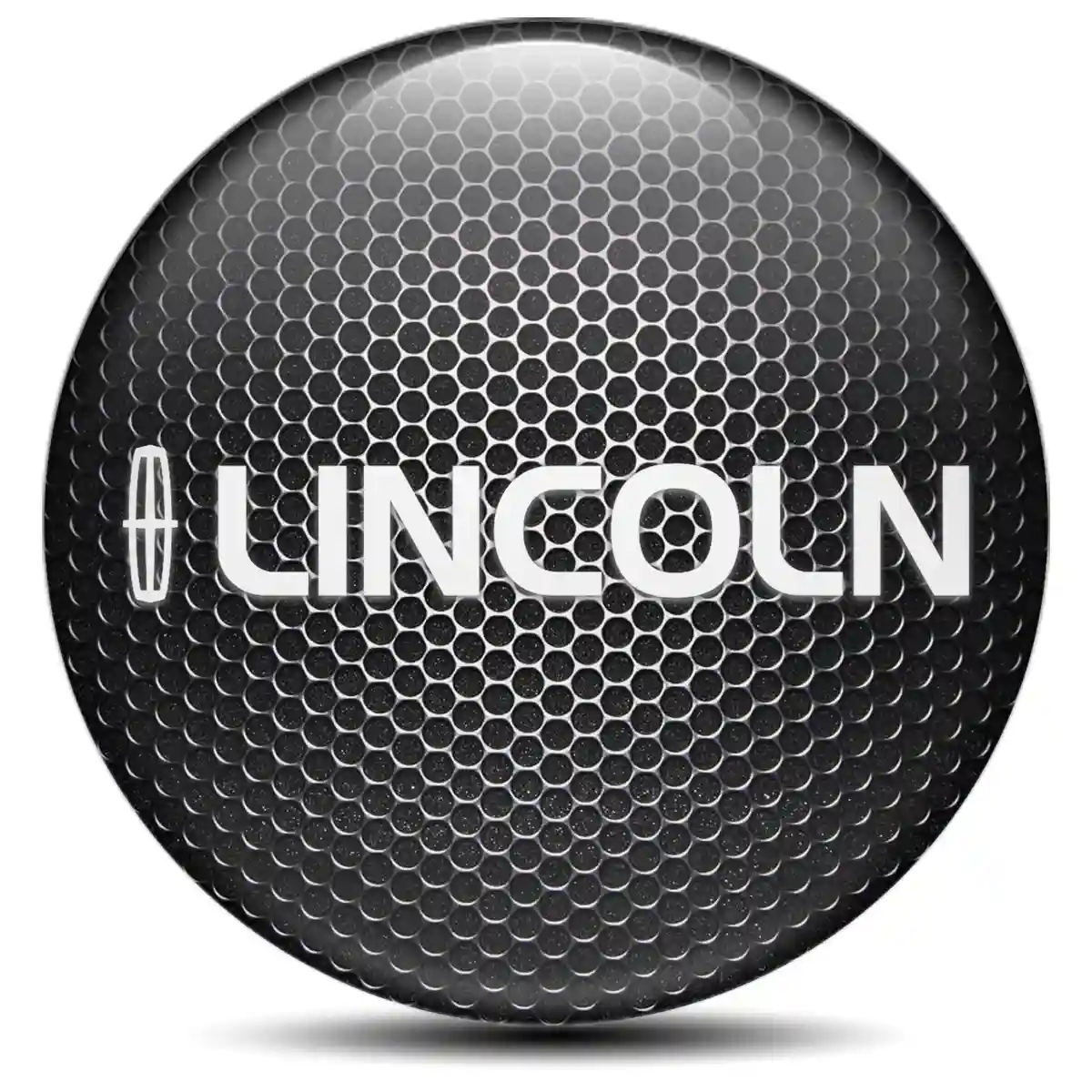 Lincoln Domed Sticker Self-Adhesive Refined Design
