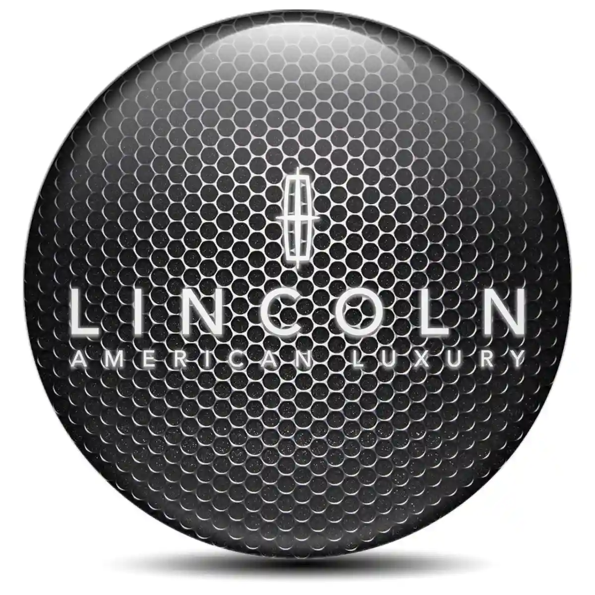 Lincoln Domed Sticker Sleek Style