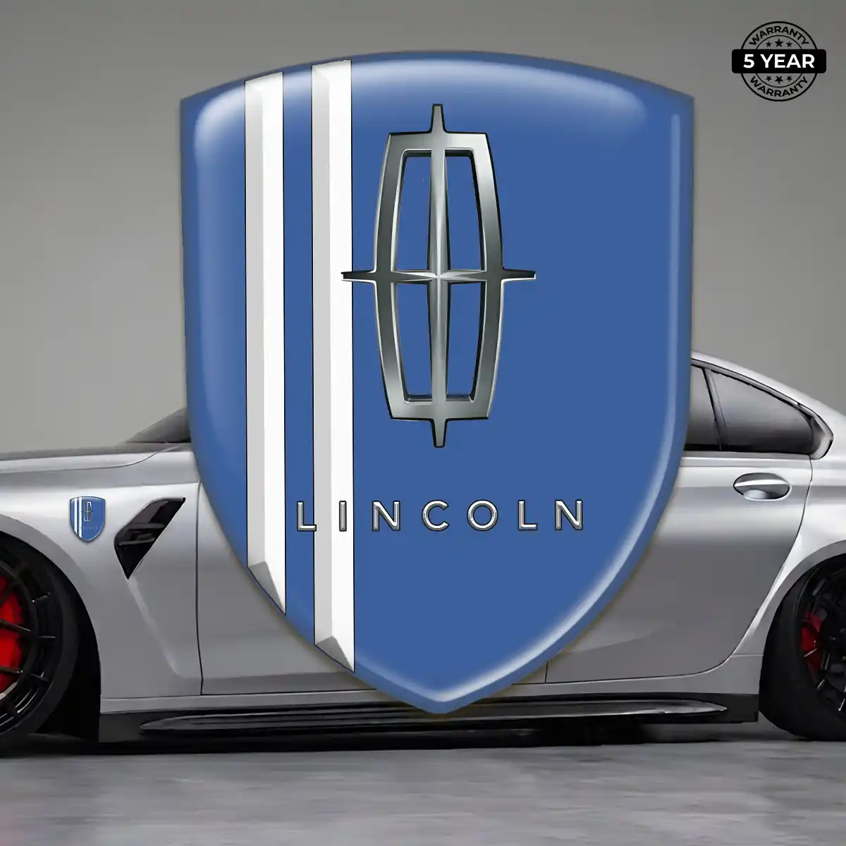 Lincoln Emblem Crest Sleek Style