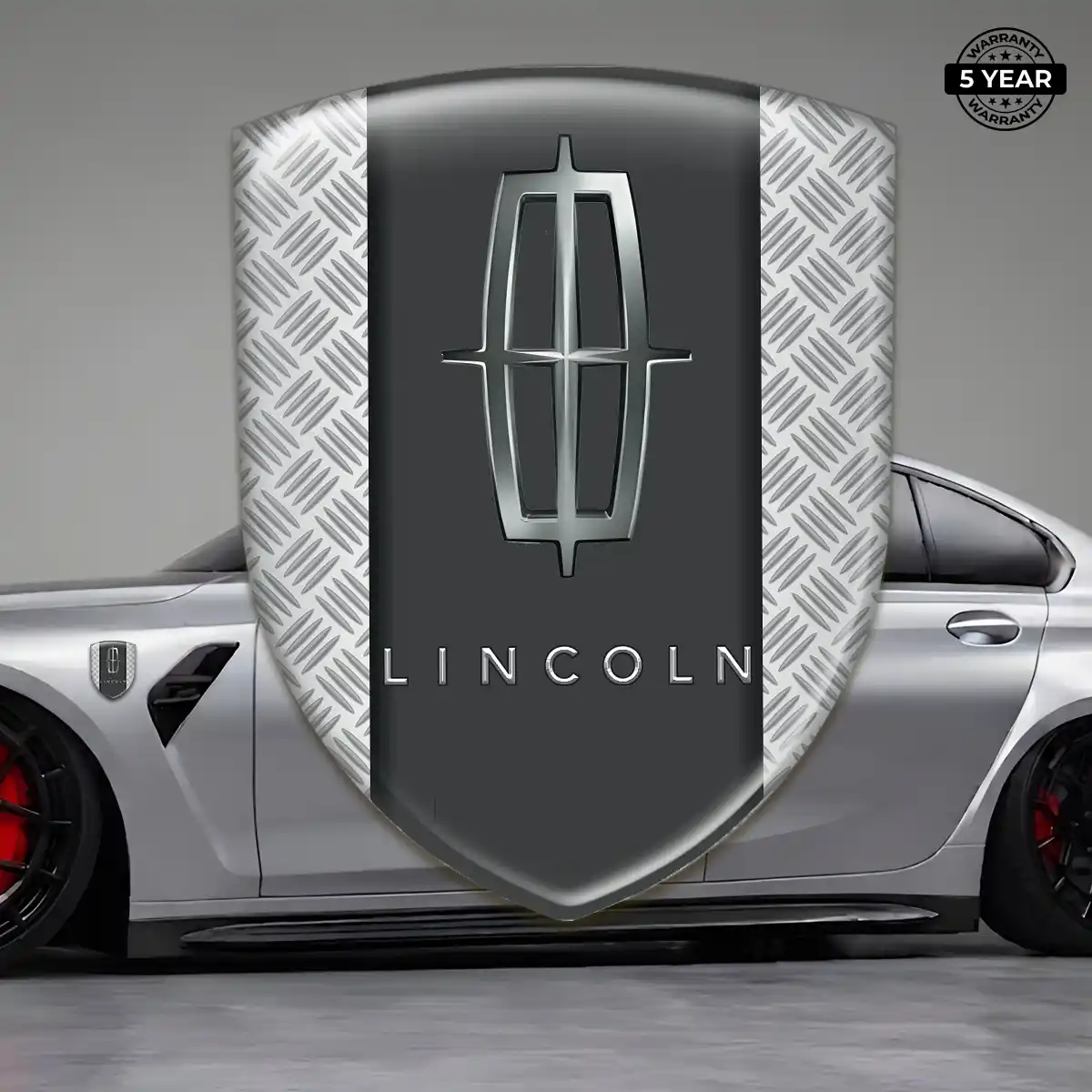 Lincoln Emblem Domed Badge Refined Design
