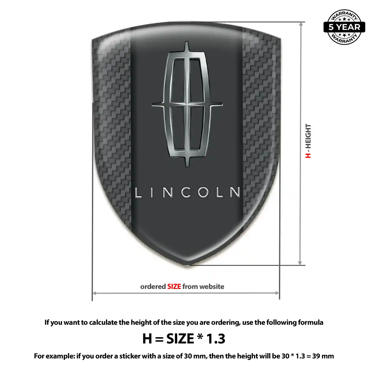 Lincoln Emblem Logo Badge Refined Design