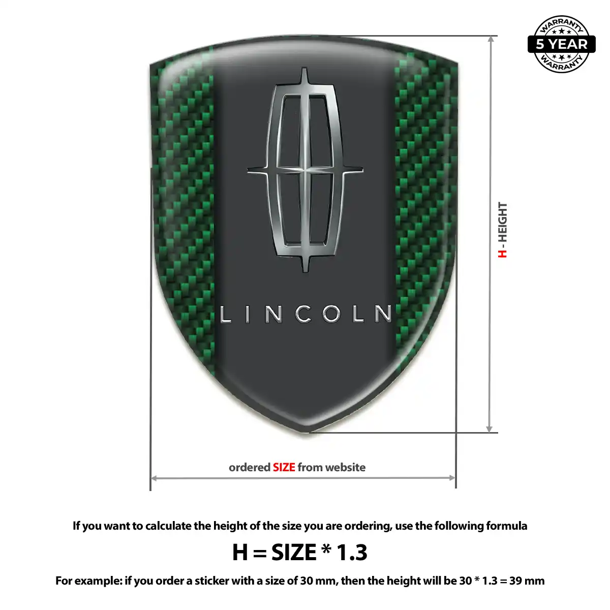 Lincoln Emblem Shield Refined Design