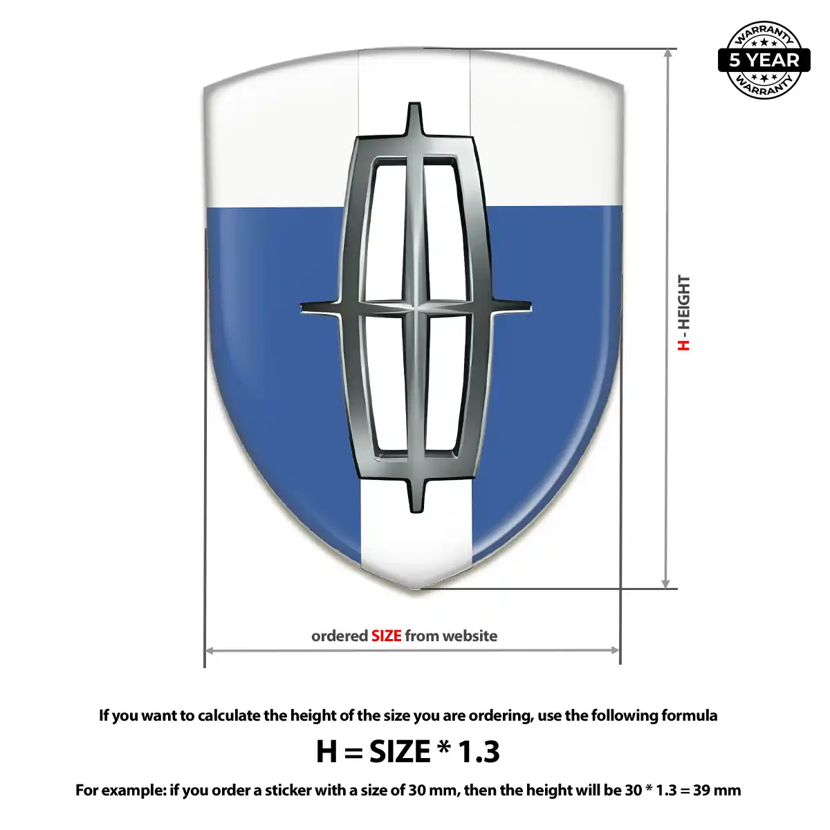 Lincoln Emblem Shield Sleek Style