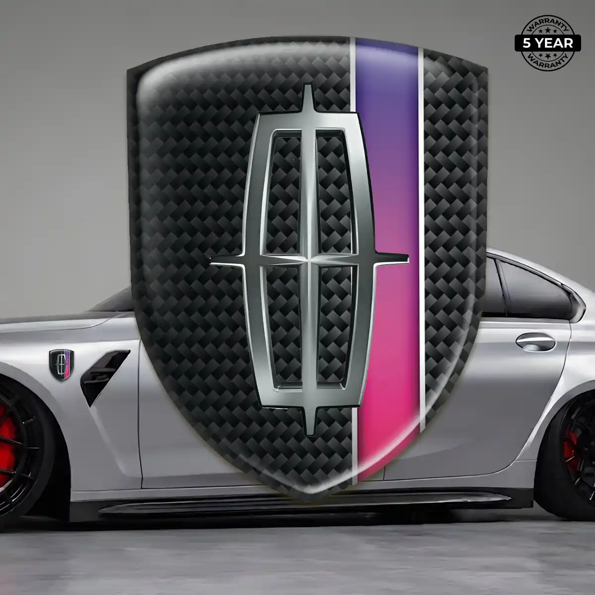 Lincoln Emblem Silicone Refined Design