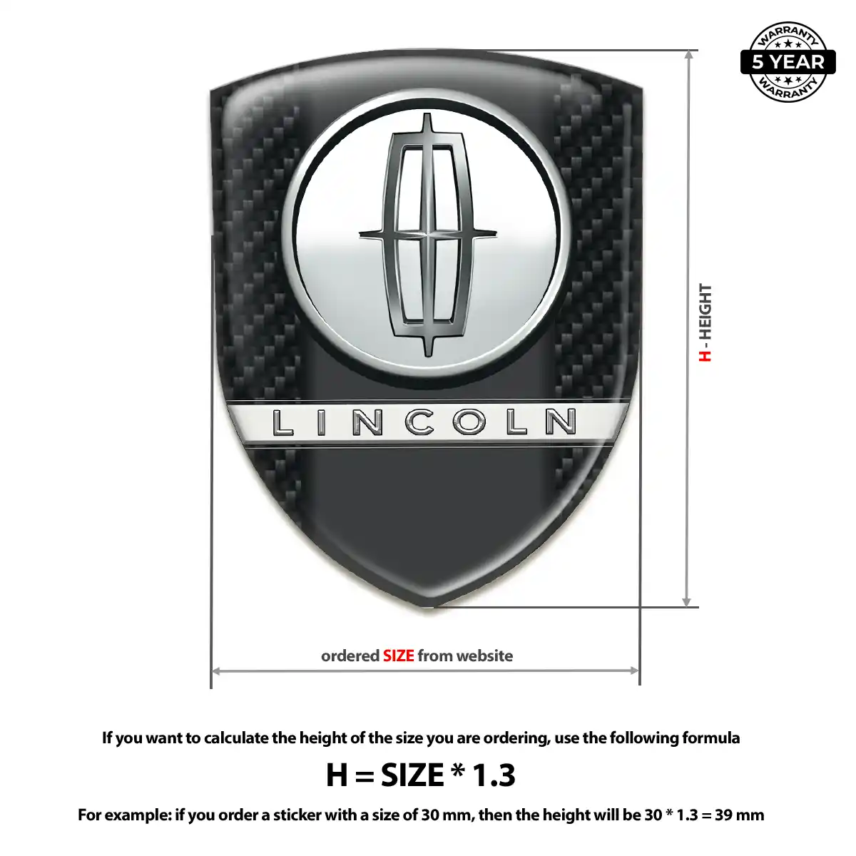 Lincoln Emblem Sleek Style