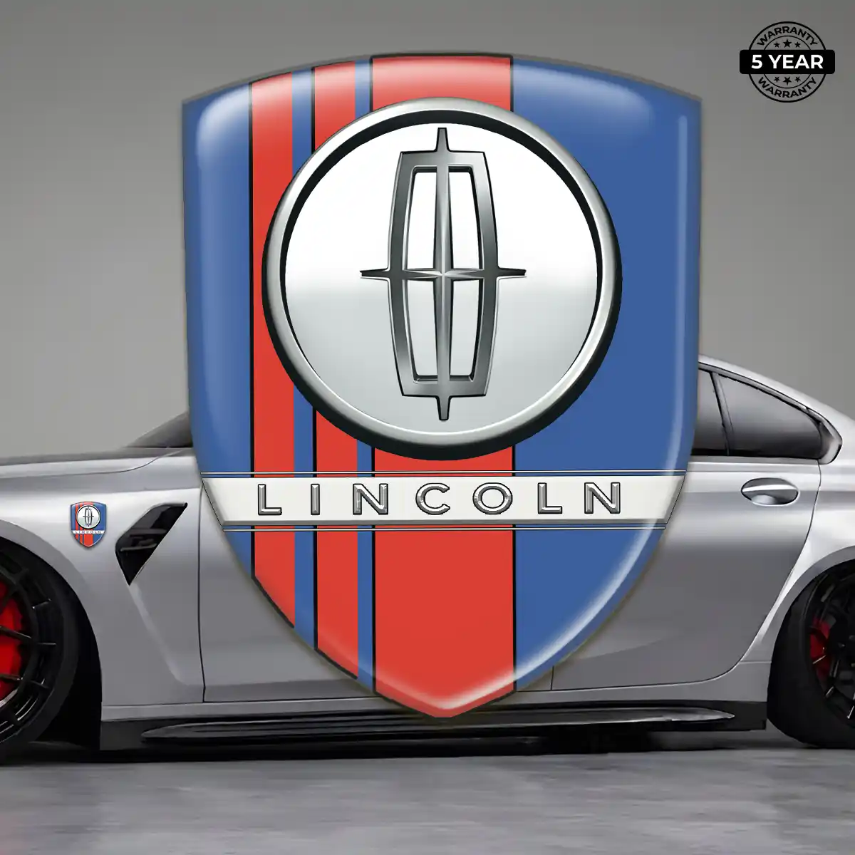 Lincoln Epoxy Domed Sticker Elite Finish