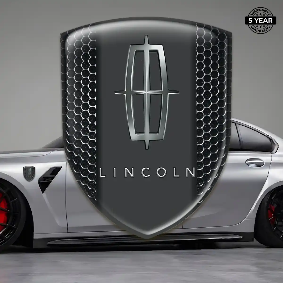 Lincoln Gel Badge Sticker Refined Design