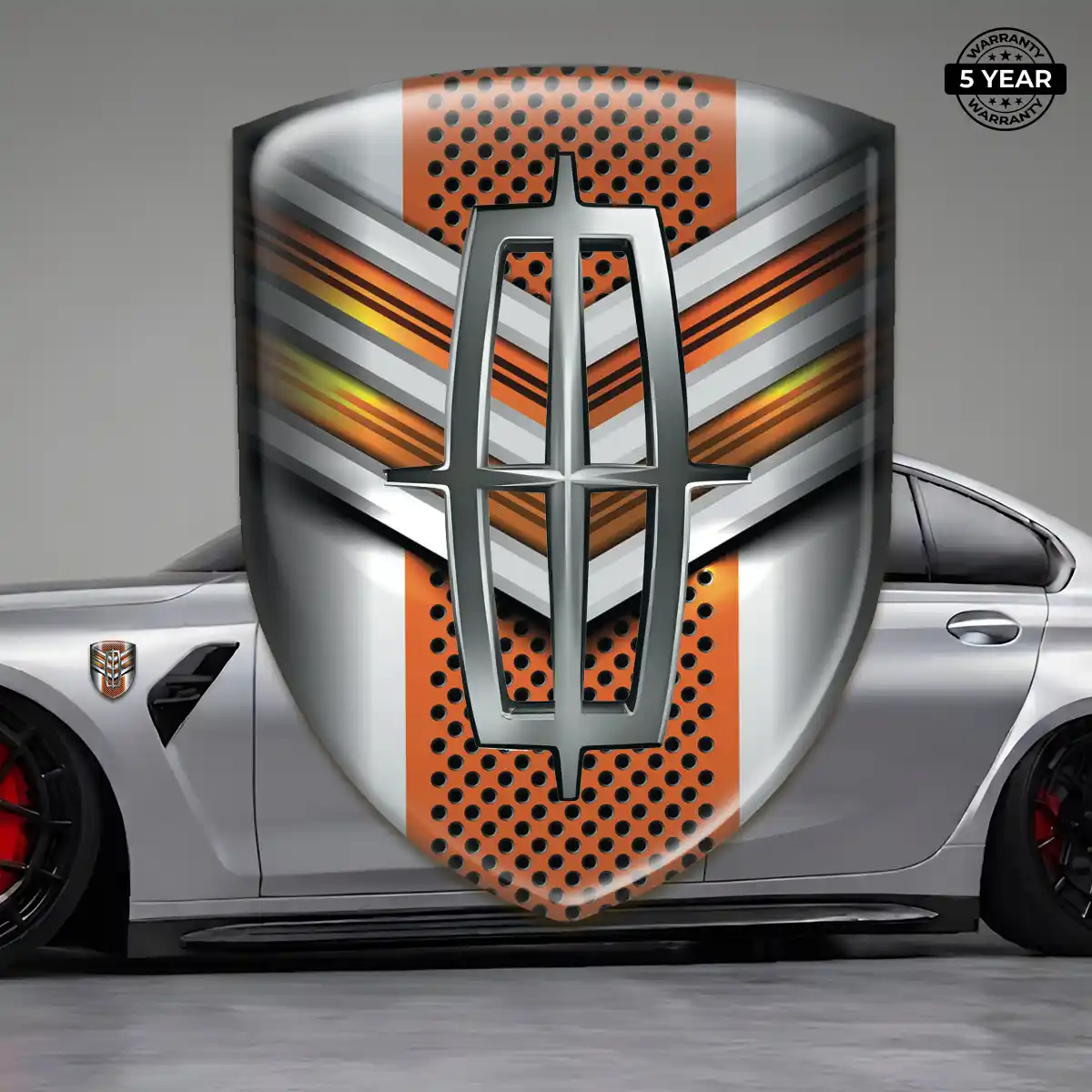 Lincoln Gel Badge Sticker Sleek Style