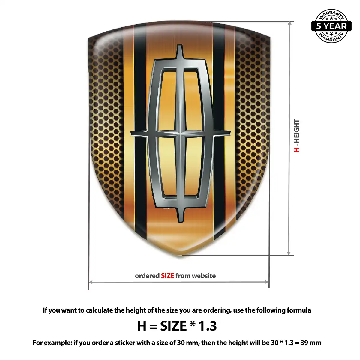 Lincoln Logo Badge Refined Design