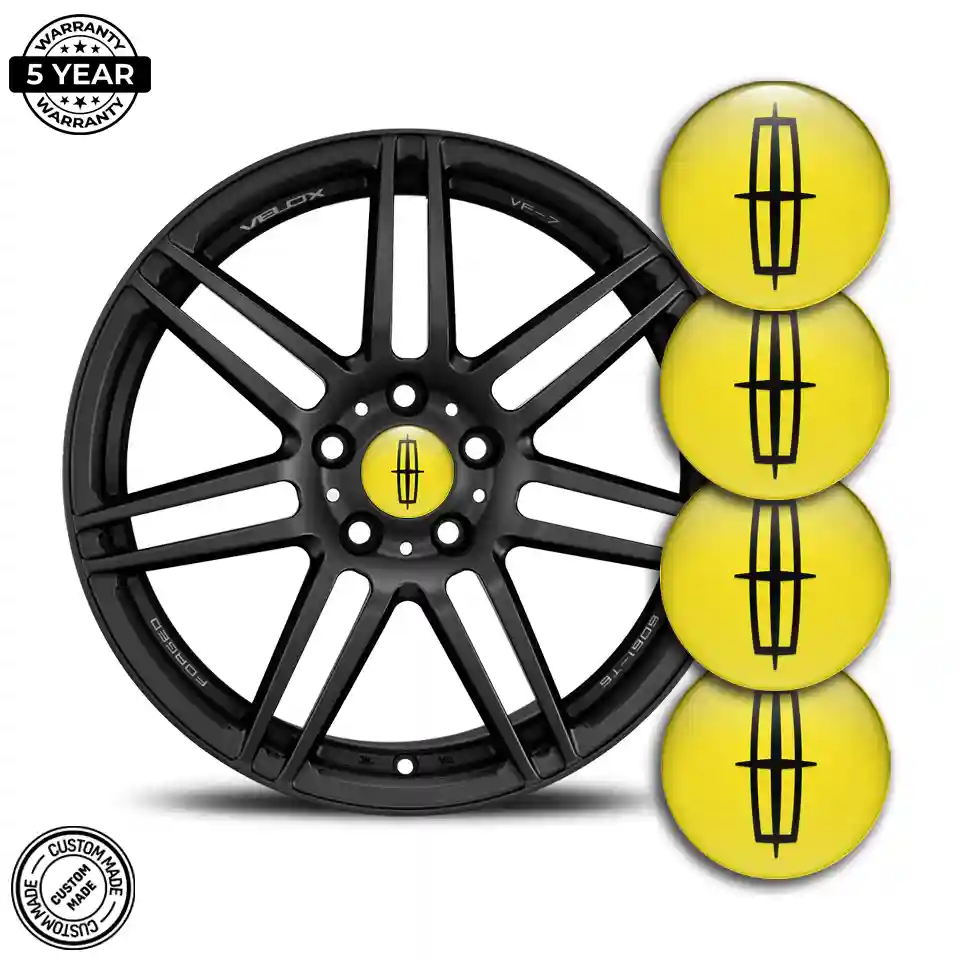Lincoln Logo Silicone Emblem Self-Adhesive Refined Design