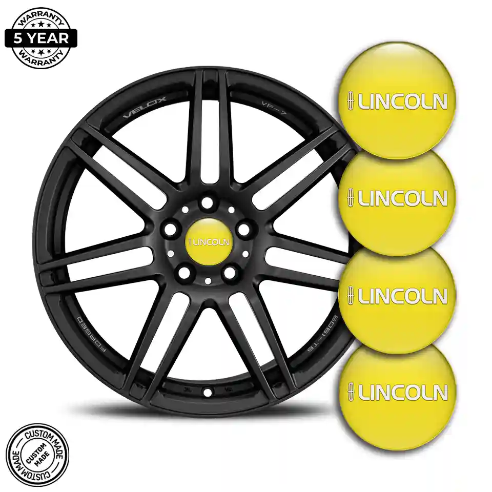 Lincoln Logo Silicone Sticker Refined Design