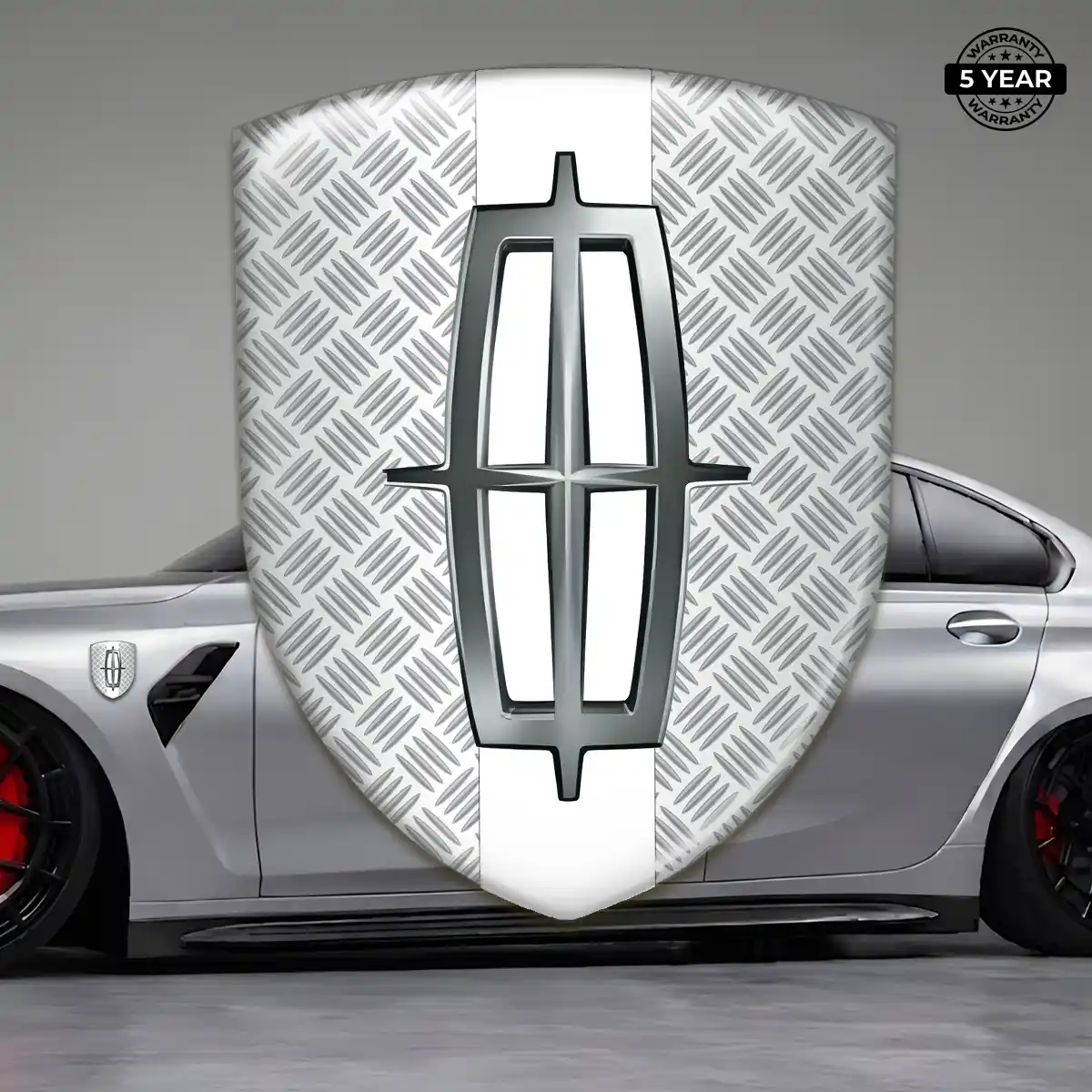 Lincoln Resin Emblem Sticker Sleek Style