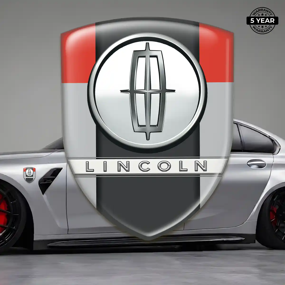 Lincoln Self Adhesive Emblem Sticker Refined Design