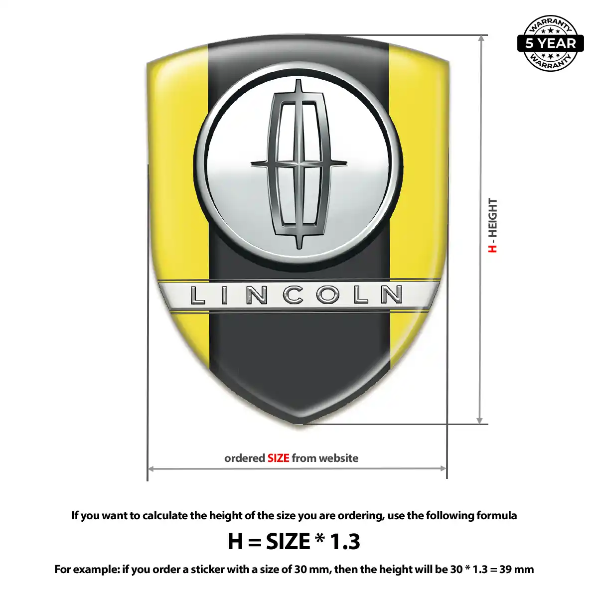Lincoln Sticker Refined Design