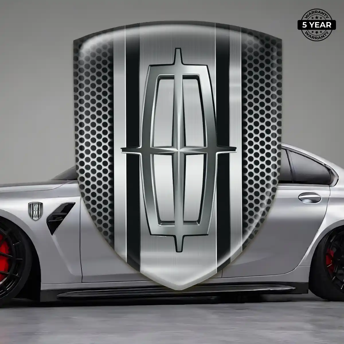 Lincoln Vehicle Logo Sticker Refined Design