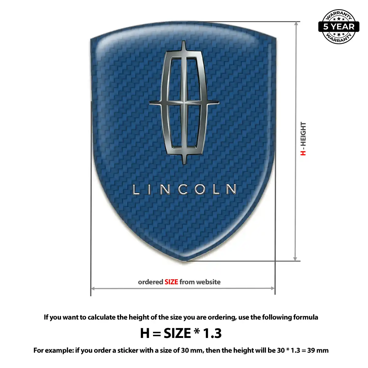 Lincoln Vehicle Logo Sticker Sleek Style