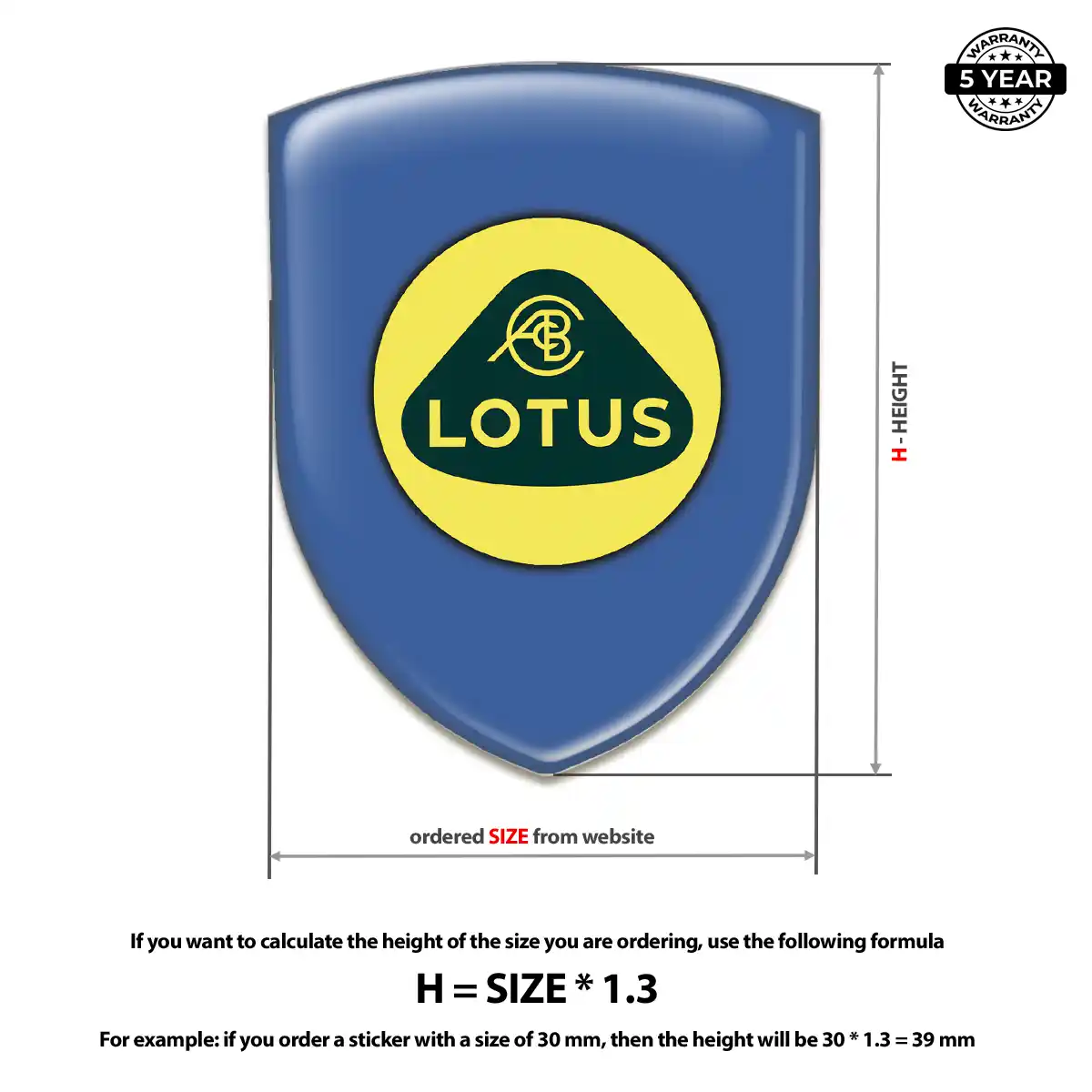Lotus 3D Badge Sticker Exclusive Series
