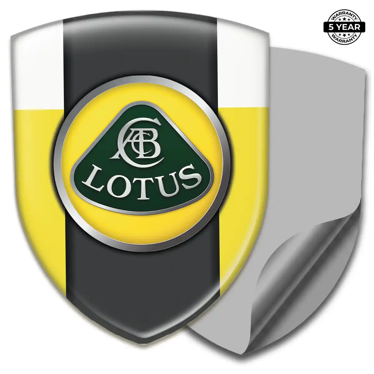 Lotus 3D Badge Sticker Premium Dome