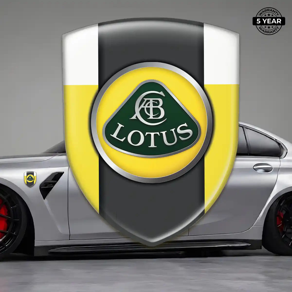 Lotus 3D Badge Sticker Premium Dome