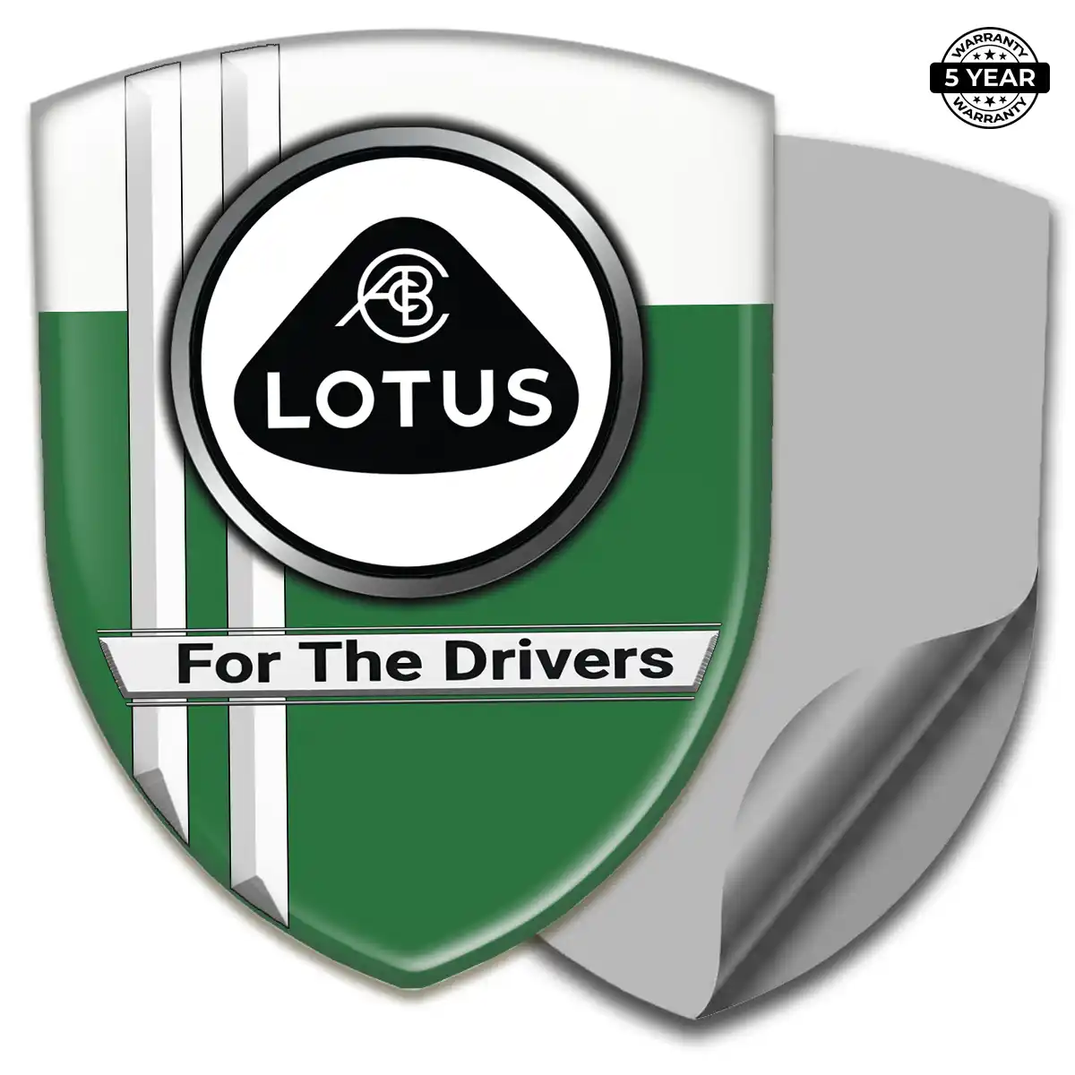 Lotus 3D Badge Sticker Refined Design