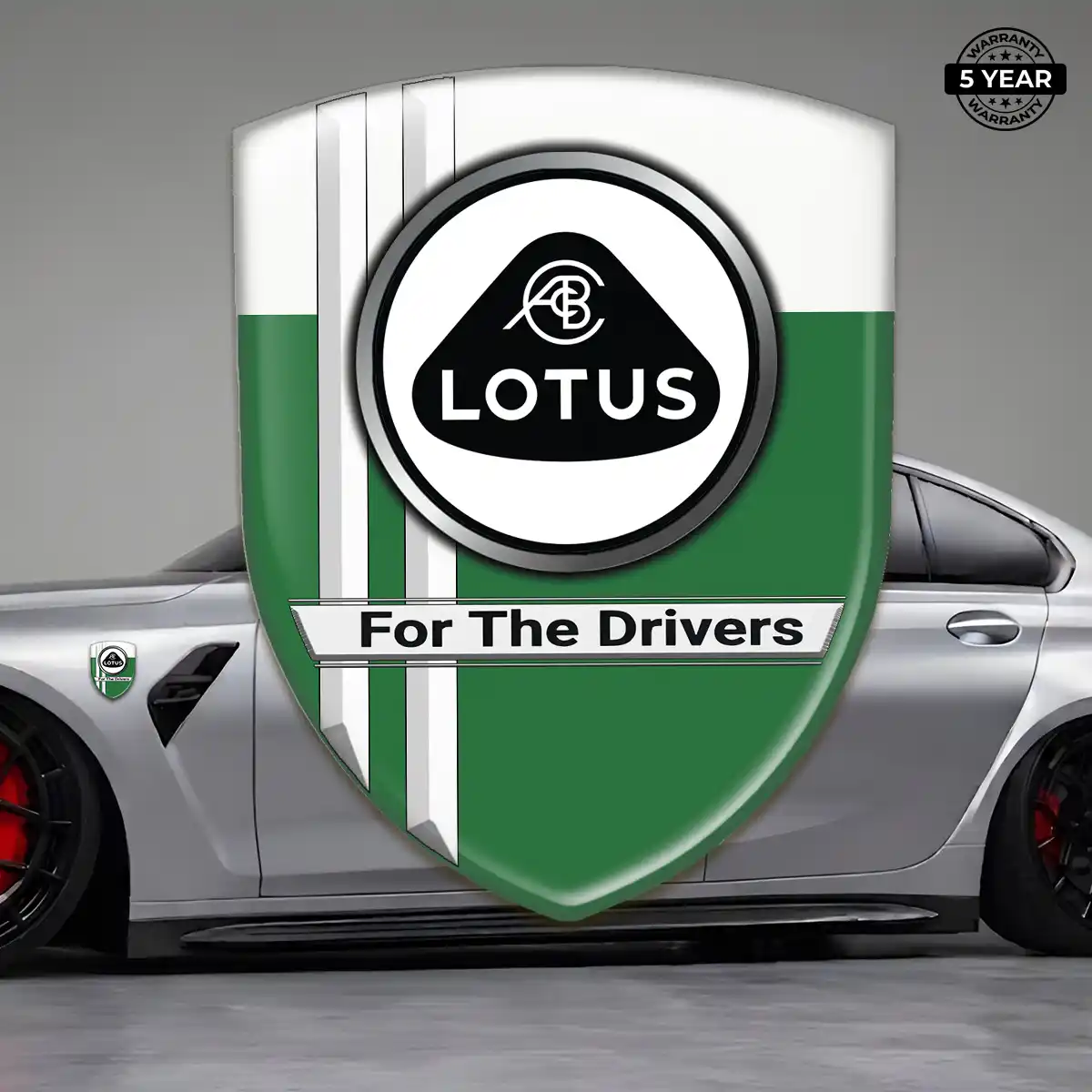 Lotus 3D Badge Sticker Refined Design