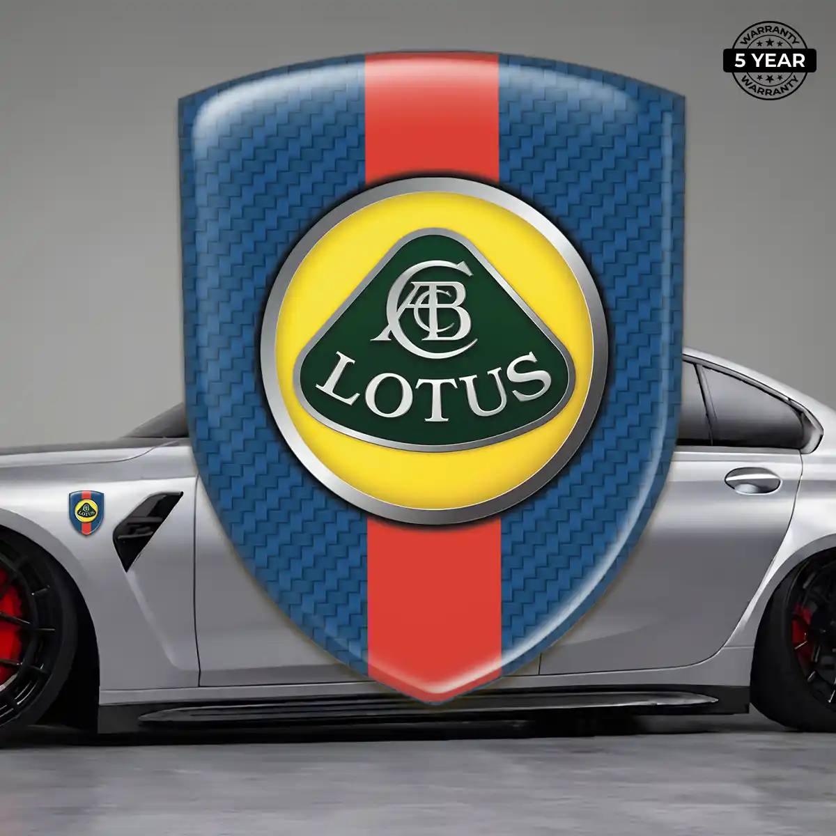 Lotus 3D Badge Sticker Resin Elite
