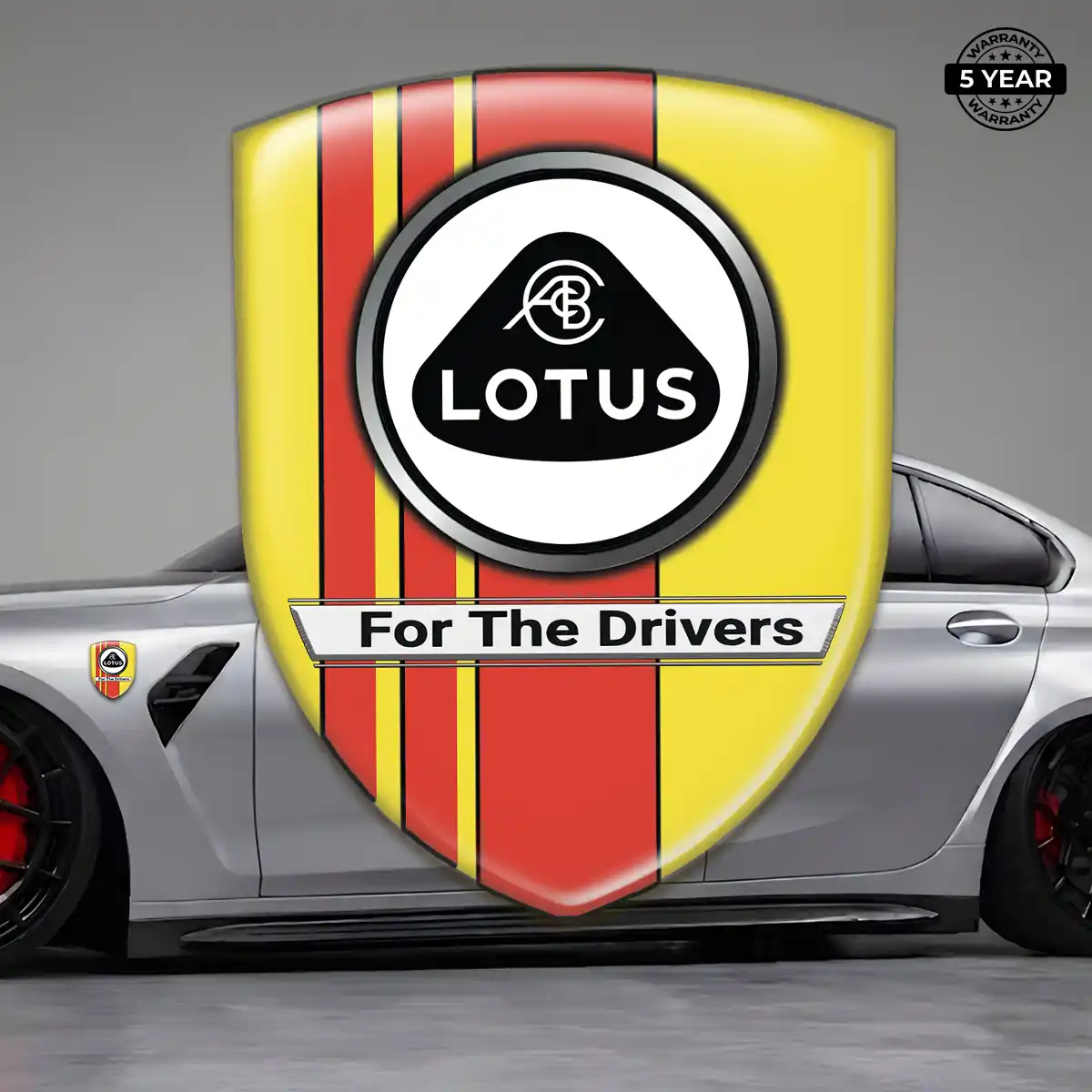 Lotus 3D Badge Sticker Resin Luxe