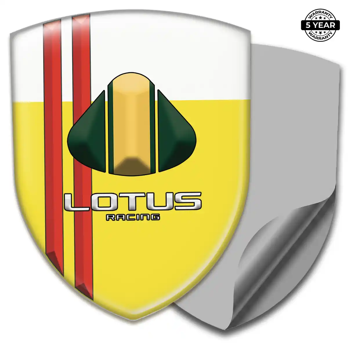 Lotus 3D Badge Sticker Sleek Style