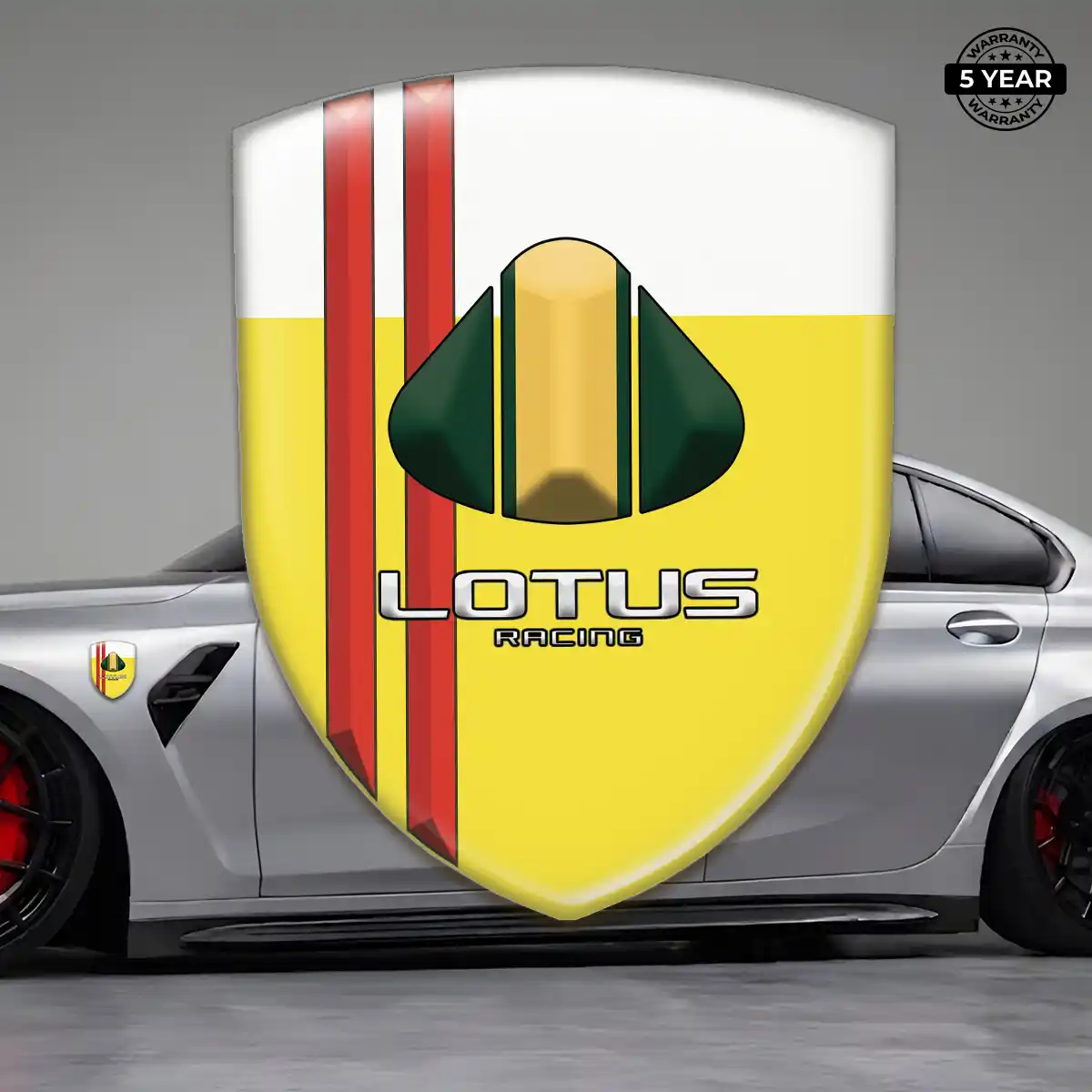 Lotus 3D Badge Sticker Sleek Style