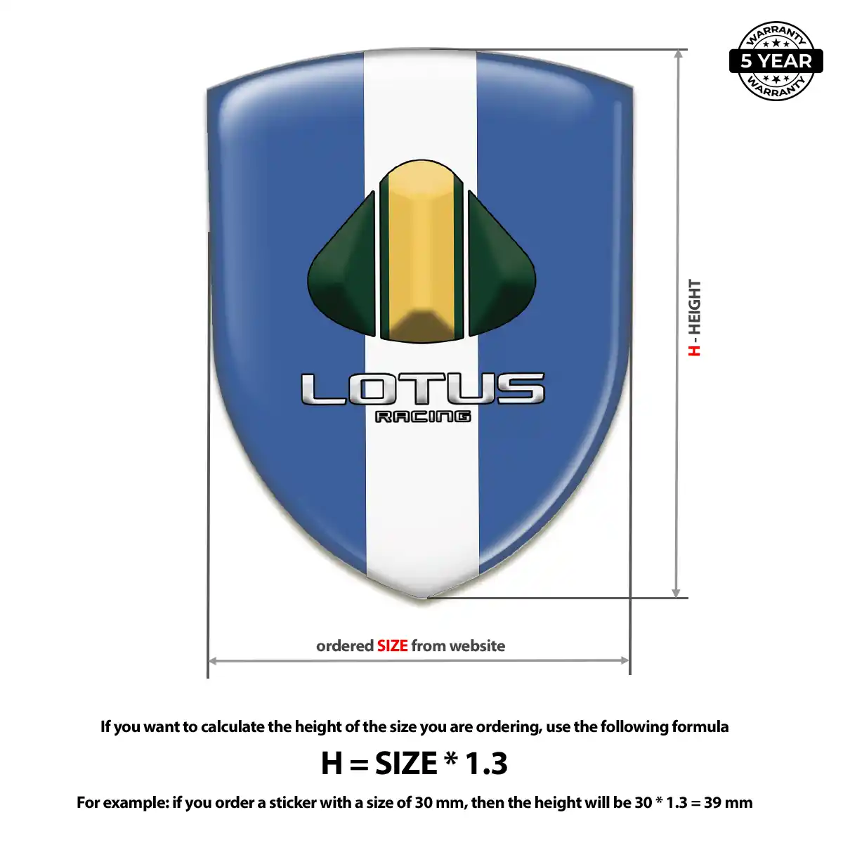 Lotus 3D Domed Sticker Deluxe Edition