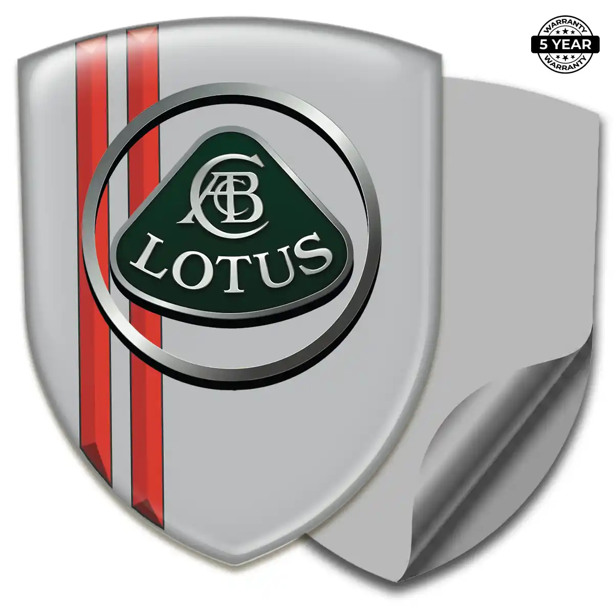Lotus 3D Domed Sticker Elite Finish