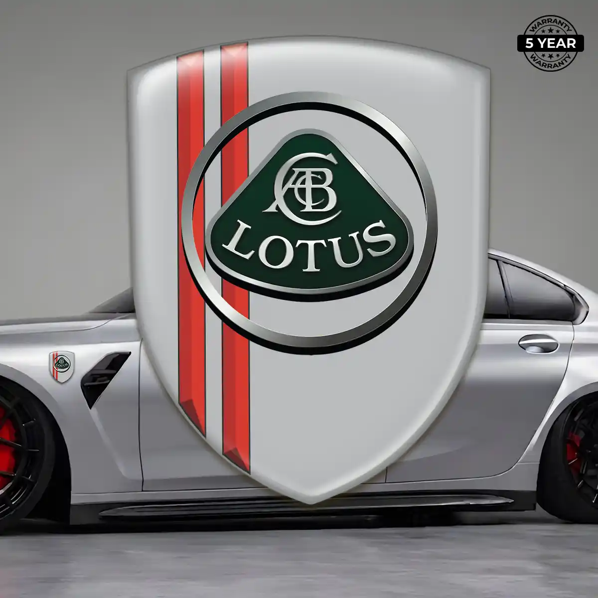 Lotus 3D Domed Sticker Elite Finish