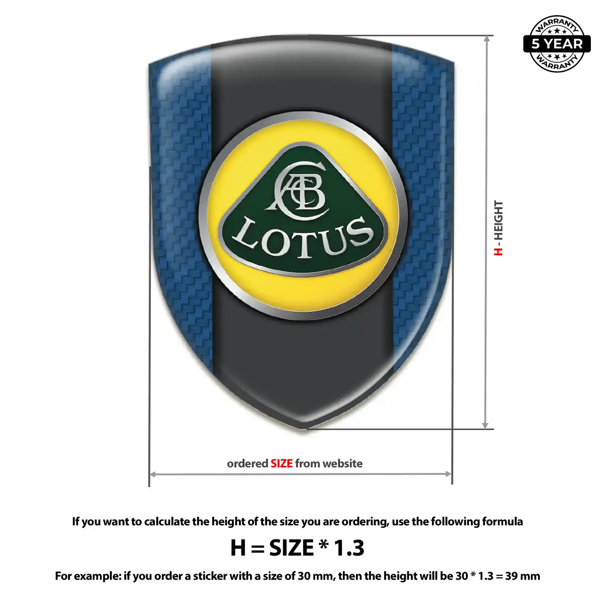 Lotus 3D Domed Sticker Exclusive Series