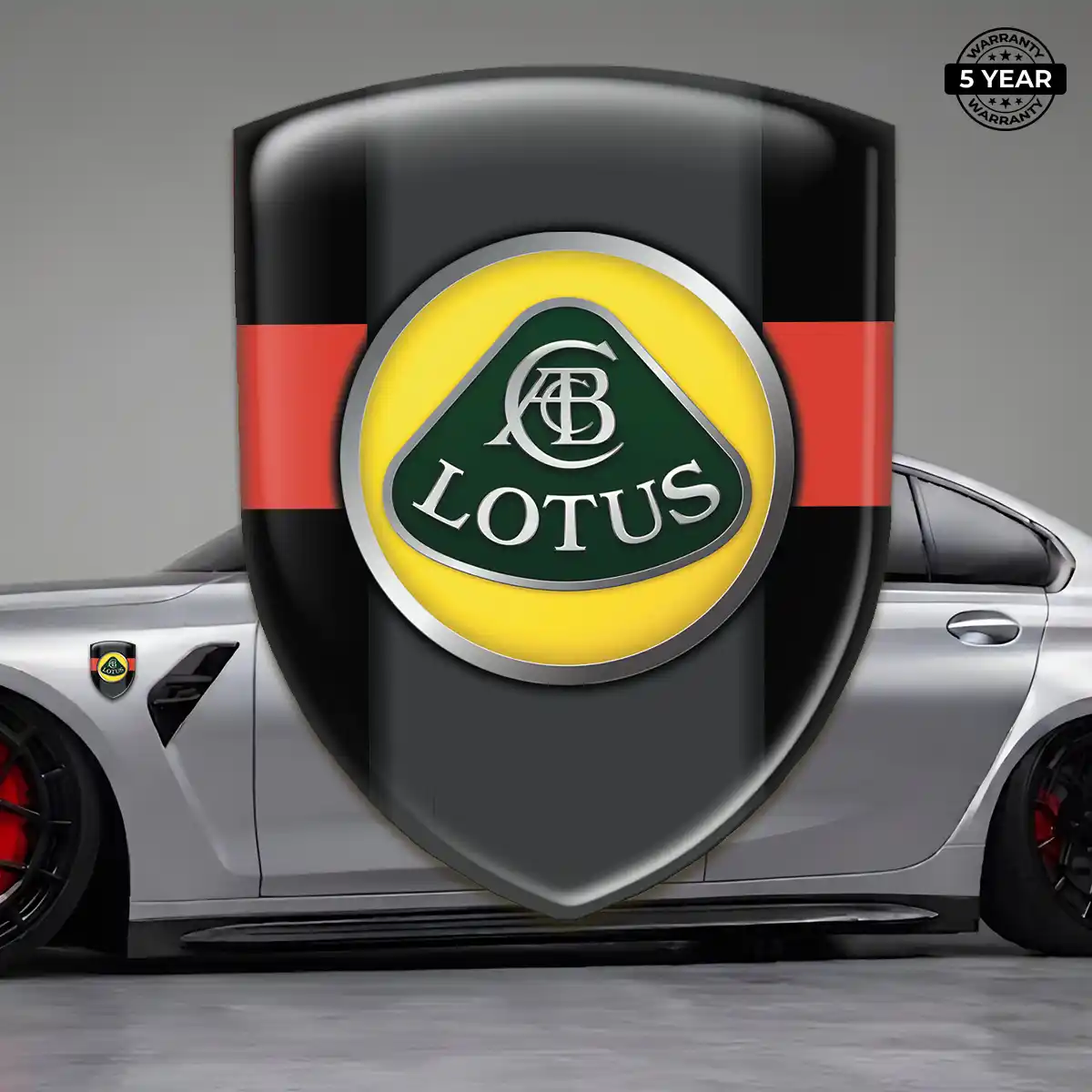 Lotus 3D Domed Sticker Exterior Luxe