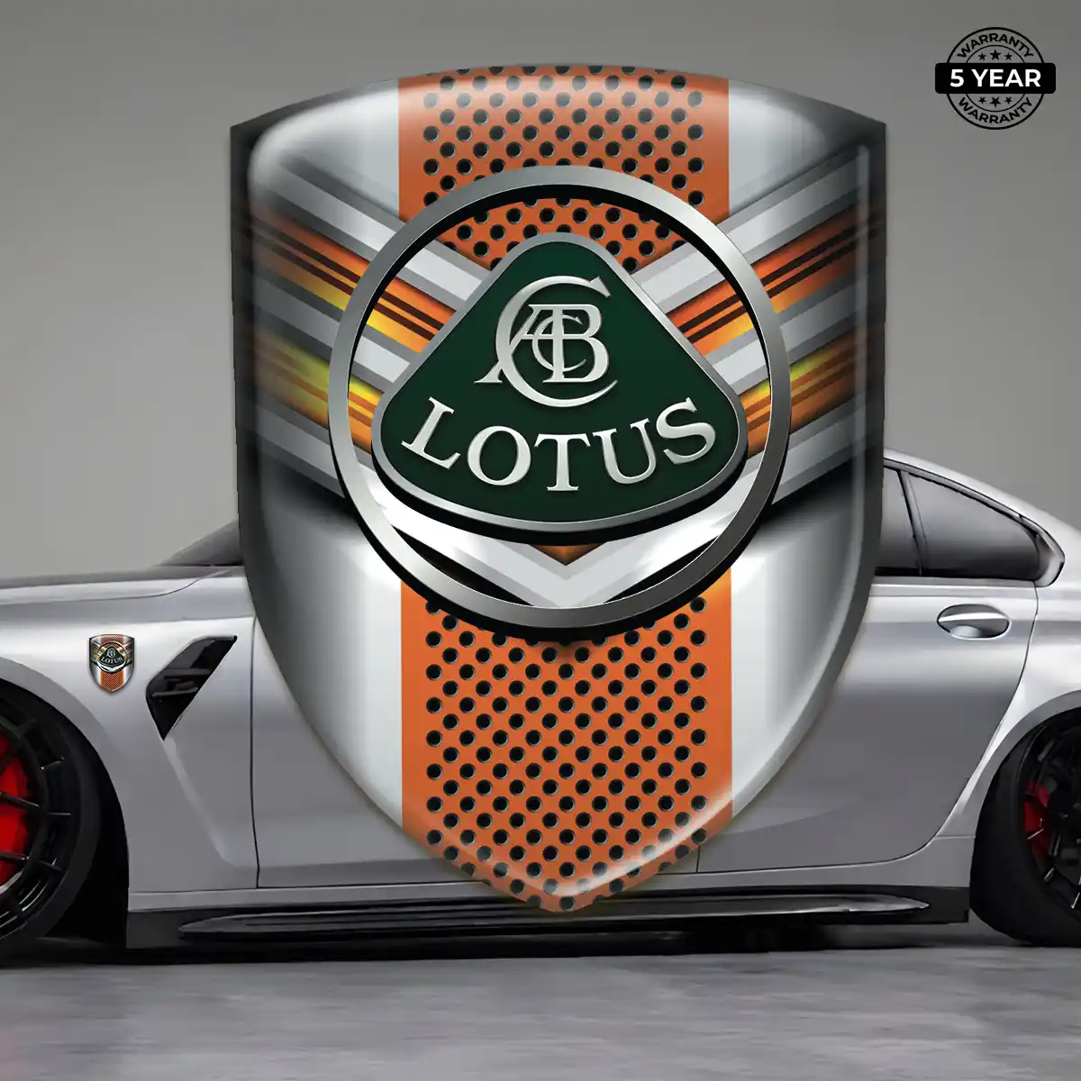 Lotus 3D Domed Sticker Interior Luxe