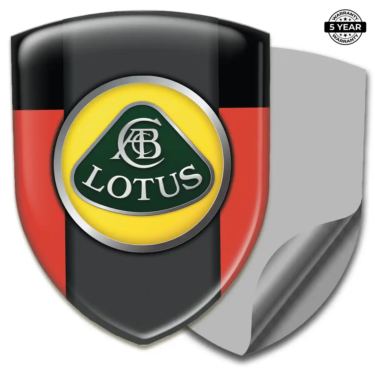 Lotus 3D Domed Sticker Premium Dome