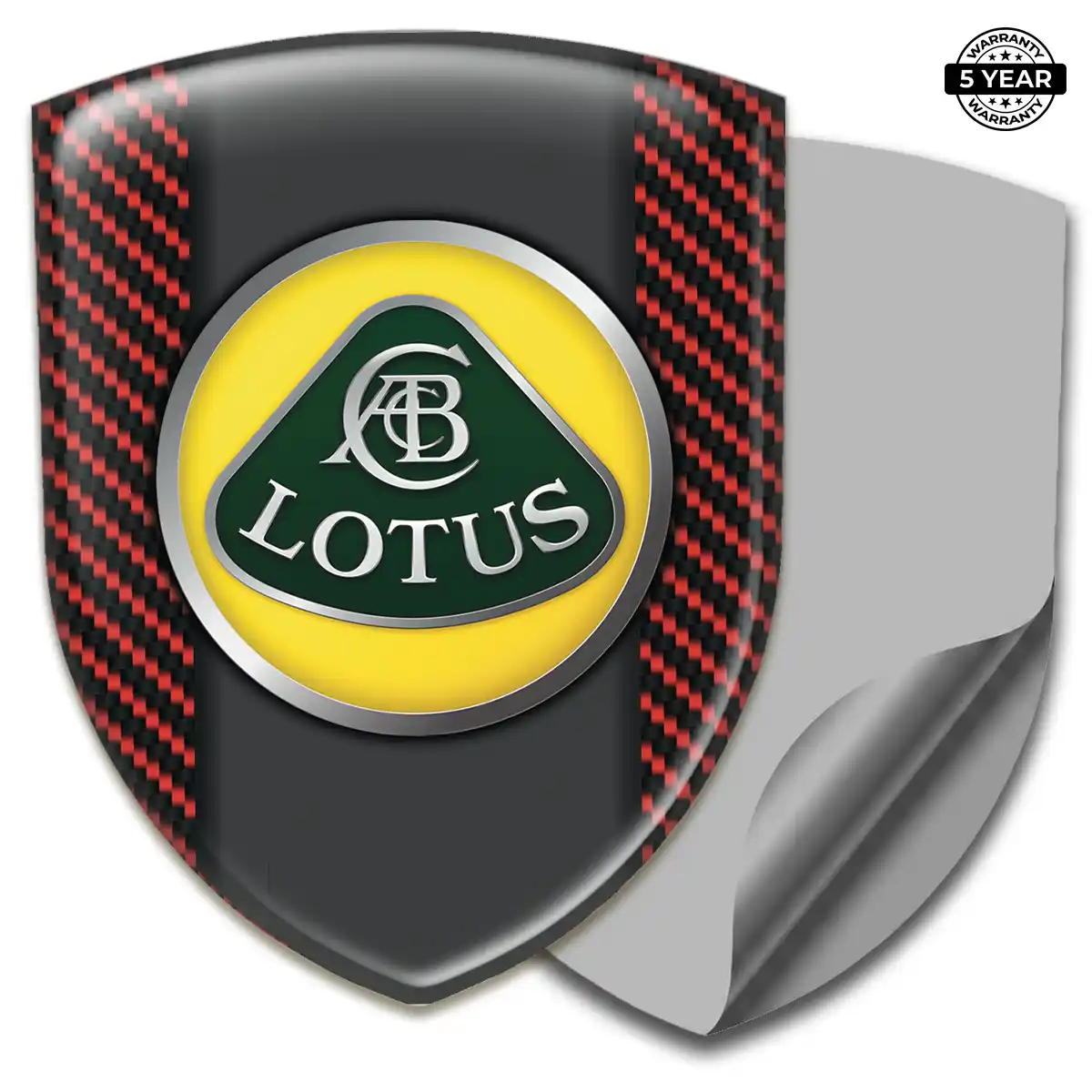 Lotus 3D Domed Sticker Prime Quality