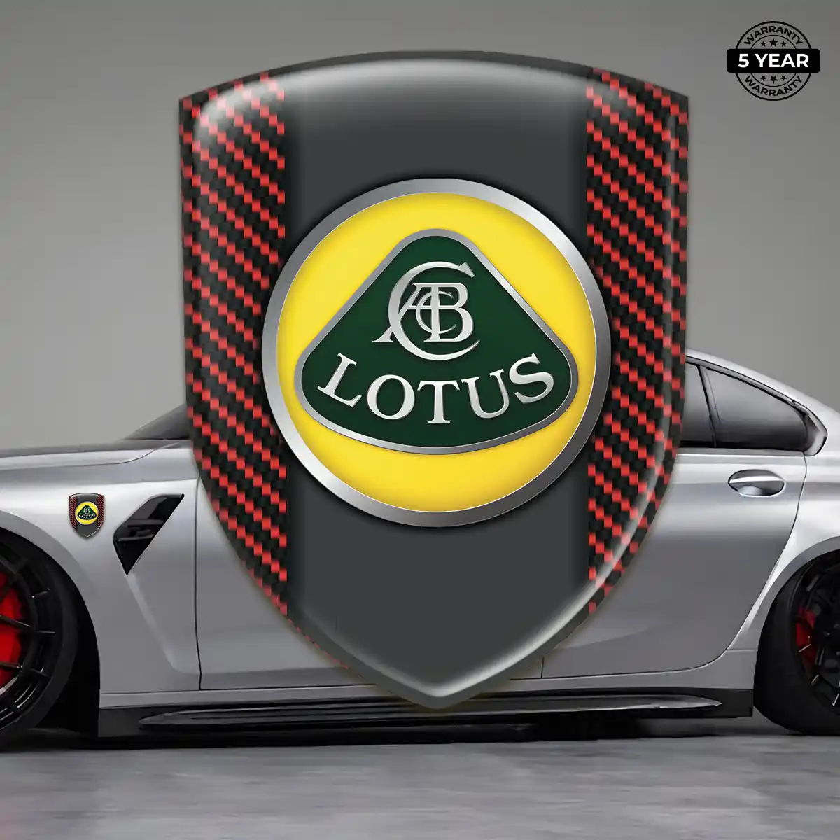 Lotus 3D Domed Sticker Prime Quality