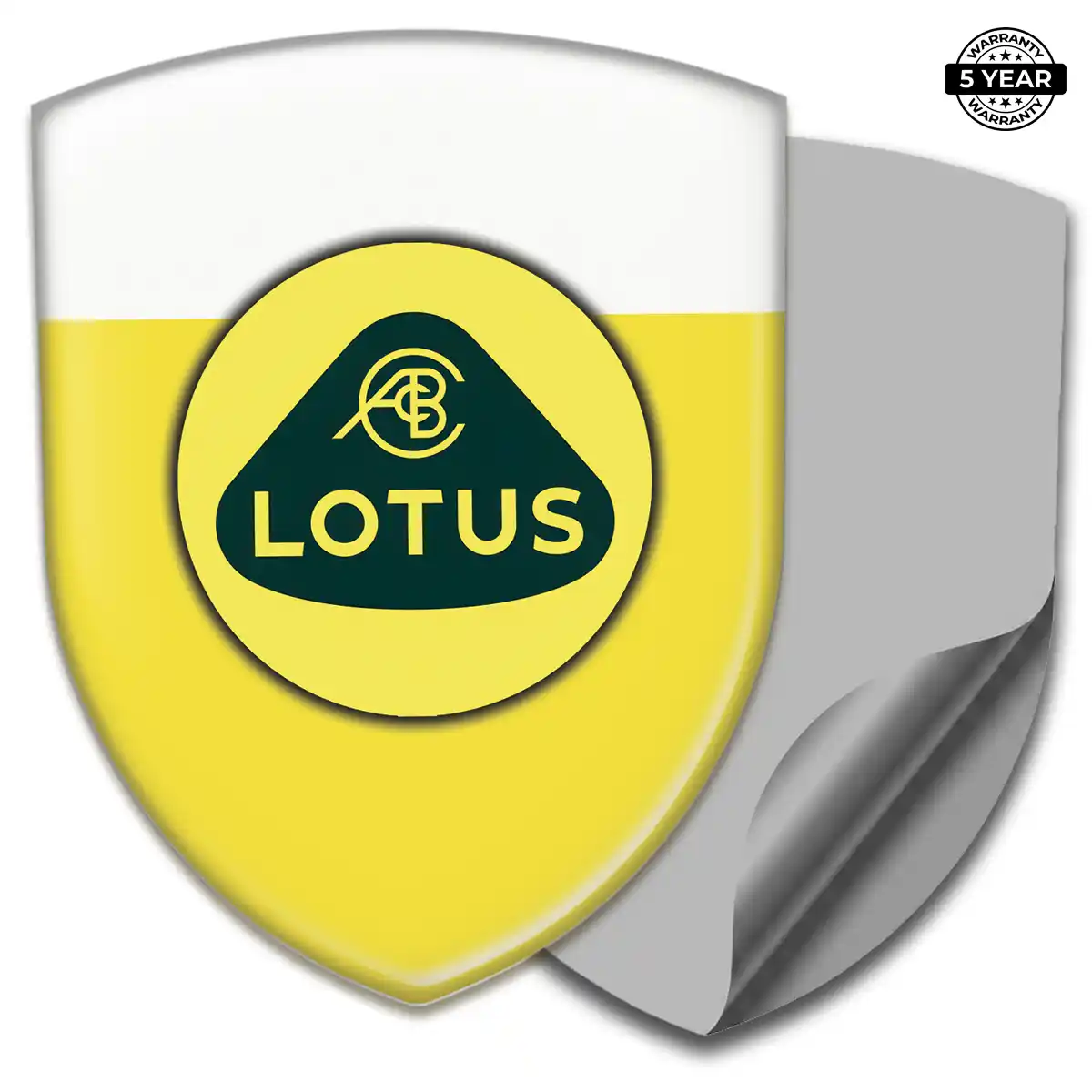 Lotus 3D Domed Sticker Refined Design