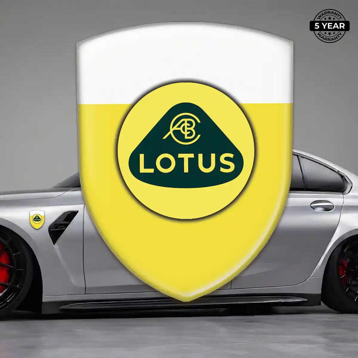 Lotus 3D Domed Sticker Refined Design