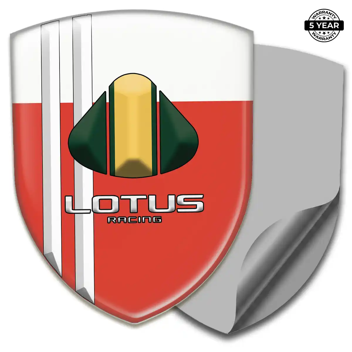 Lotus 3D Domed Sticker Resin Luxe