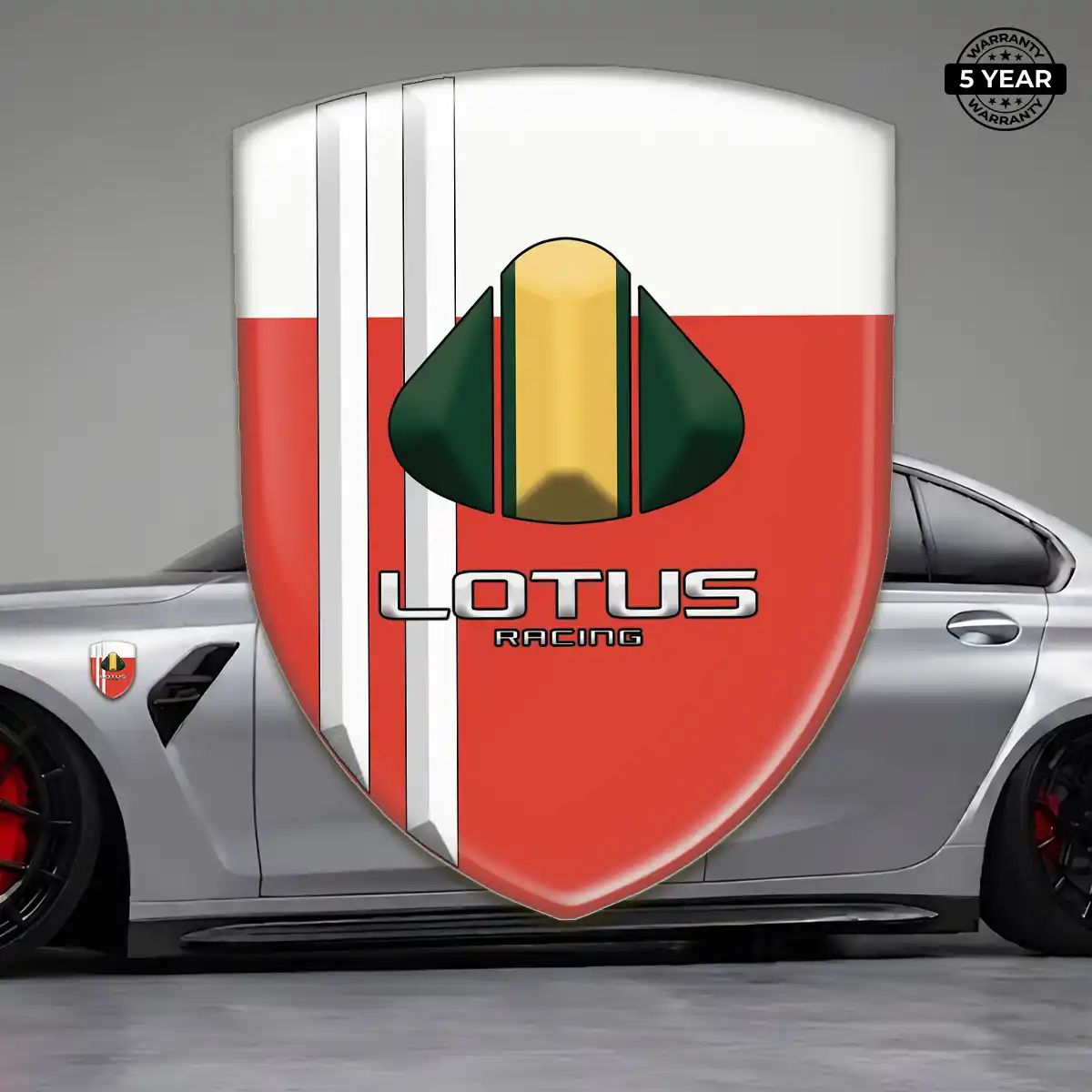 Lotus 3D Domed Sticker Resin Luxe