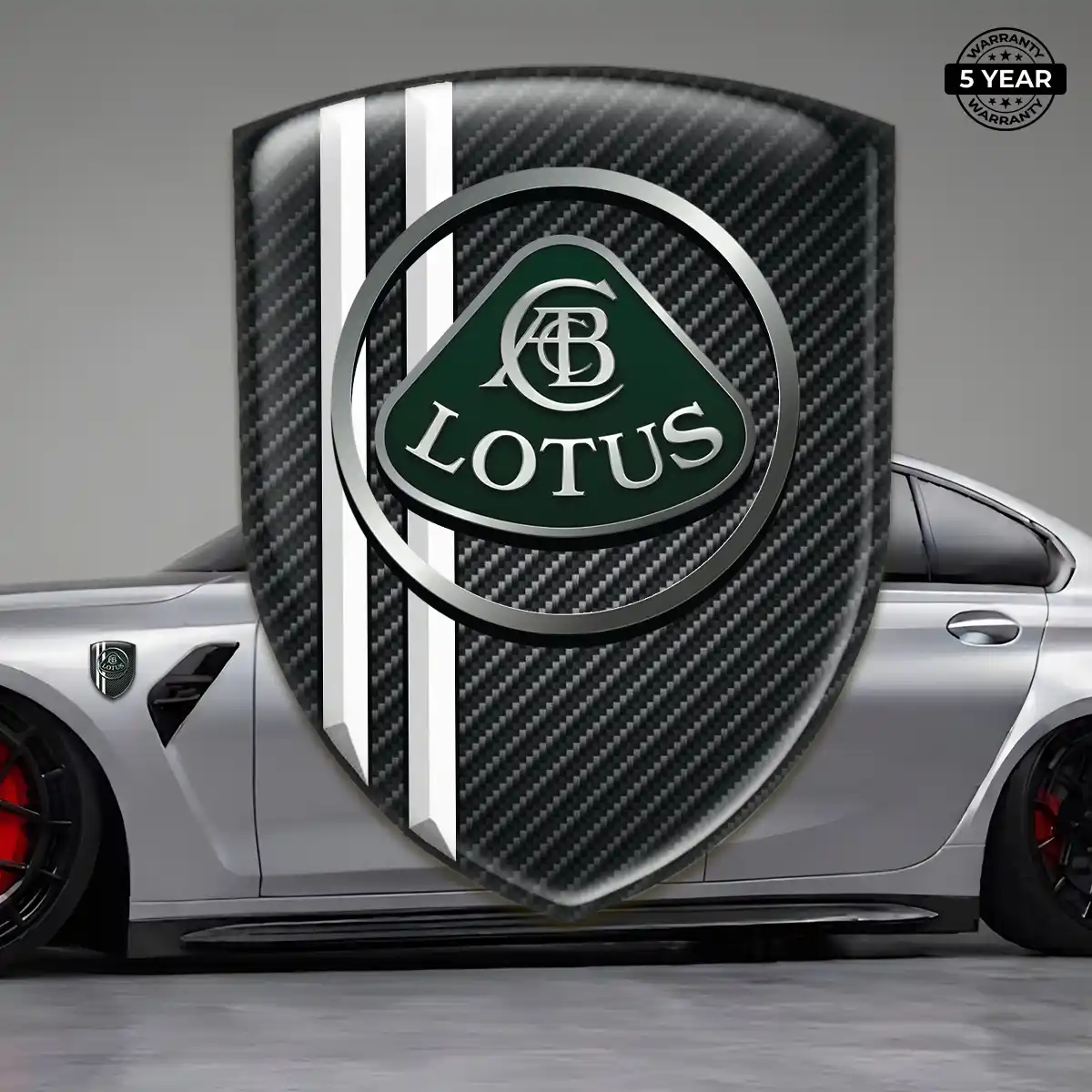 Lotus 3D Domed Sticker Signature Grade