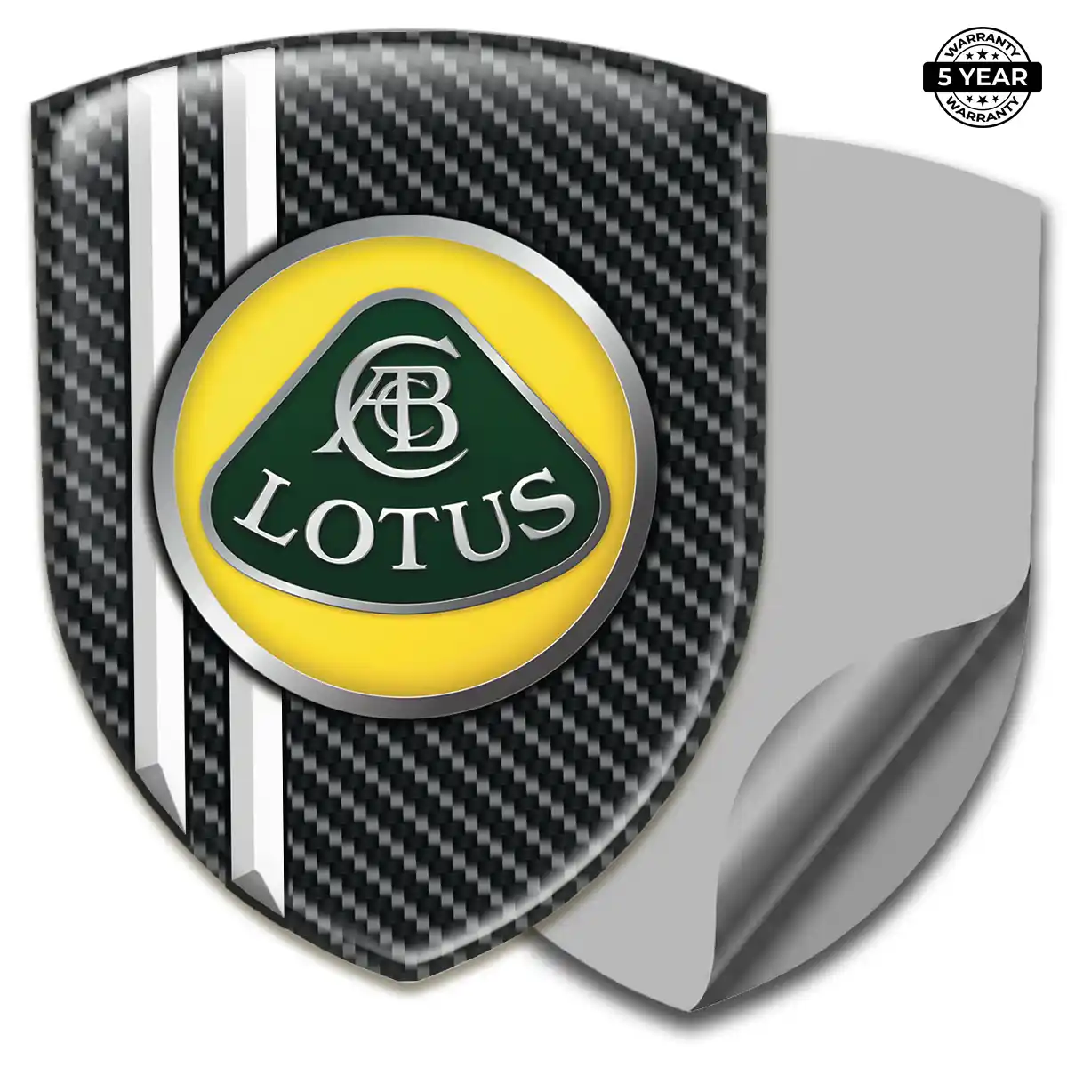 Lotus 3D Emblem Sticker Cabin Style